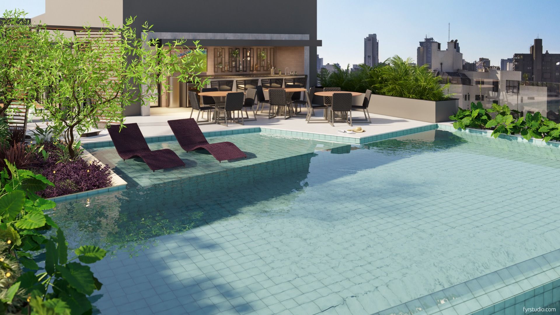 Sofisticado Studio no Batel com Sacada, Churrasqueira e Lazer ...