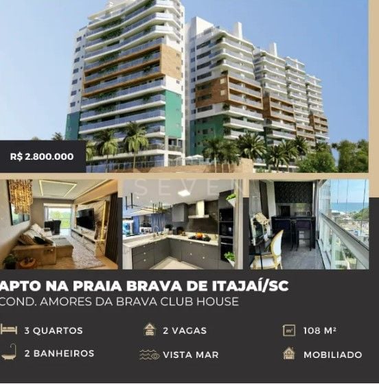 Apartamento com 3 dormitórios à venda, 108 m  por R  2.800.000...