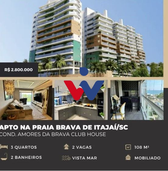 Apartamento com 3 dormitórios à venda, 108 m  por R  2.800.000...