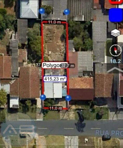Terreno à venda, 414 m  por R  625.000,00 - Portão - Curitiba PR