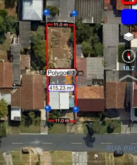 Terreno à venda, 414 m  por R  625.000,00 - Portão - Curitiba PR