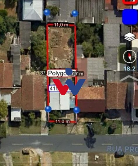 Terreno à venda, 414 m  por R  625.000,00 - Portão - Curitiba PR