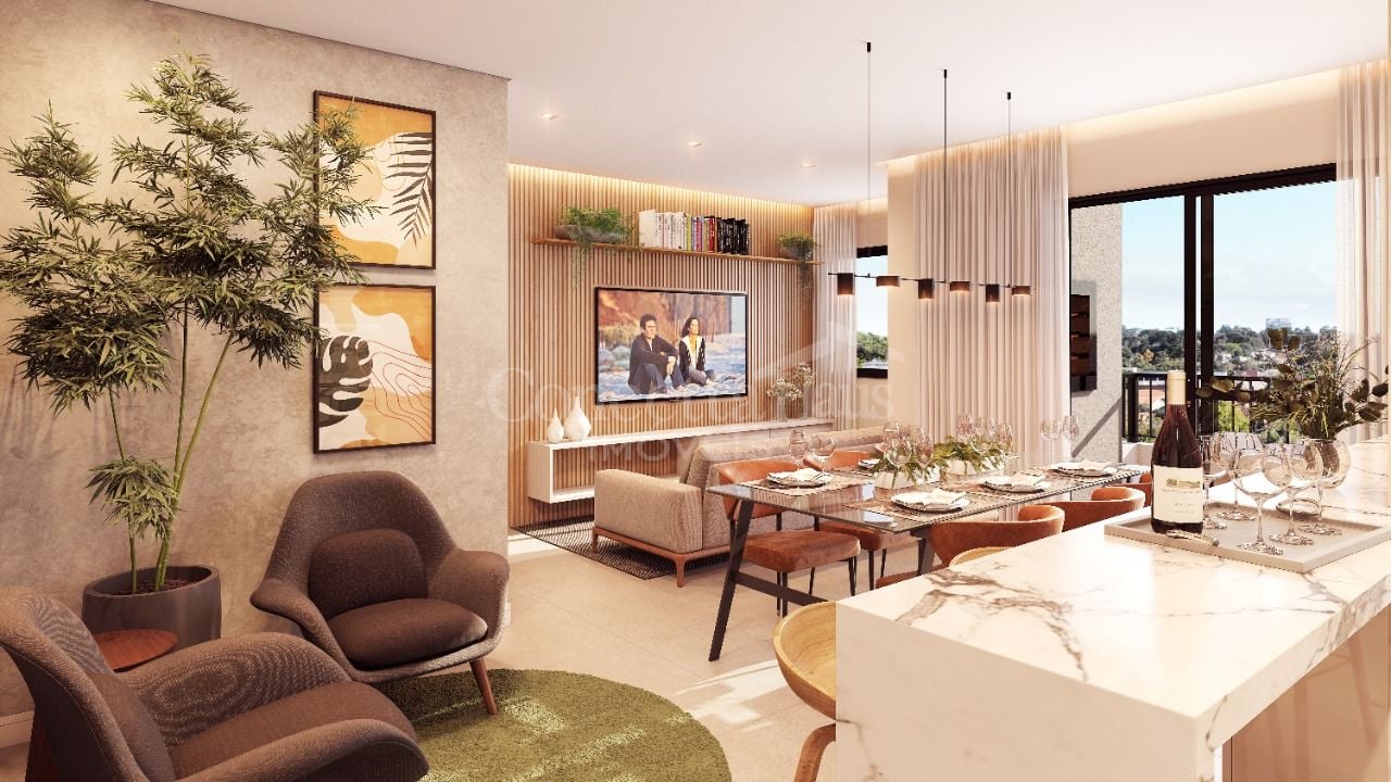 Apartamento com 2 dormitórios à venda,66.84 m , seminário, CUR...