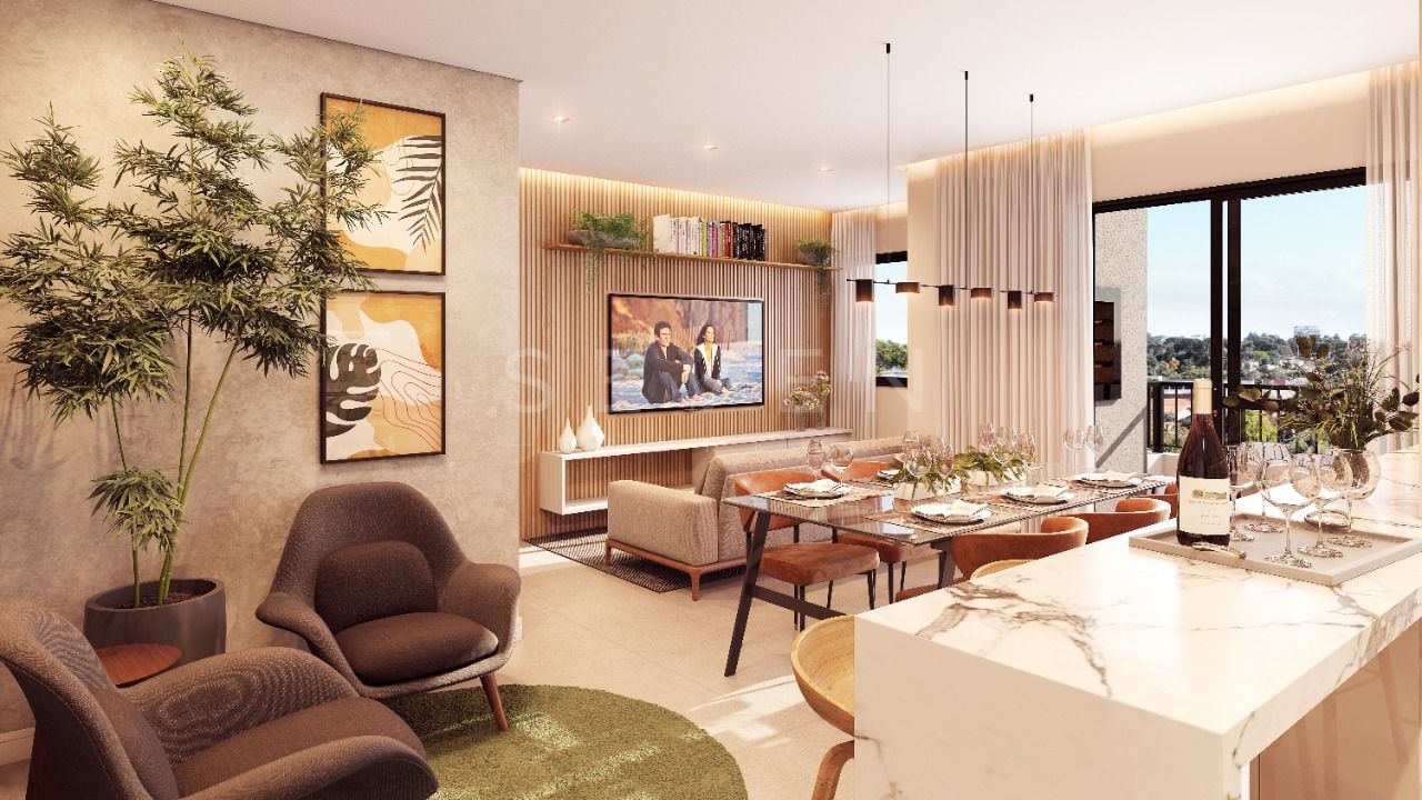 Apartamento com 2 dormitórios à venda,66.84 m , seminário, CUR...