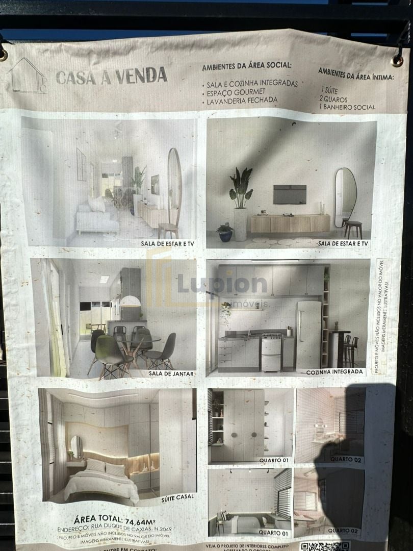 Casa com 3 dormitórios à venda, 74 m  por R  380.000 - JD INDE...