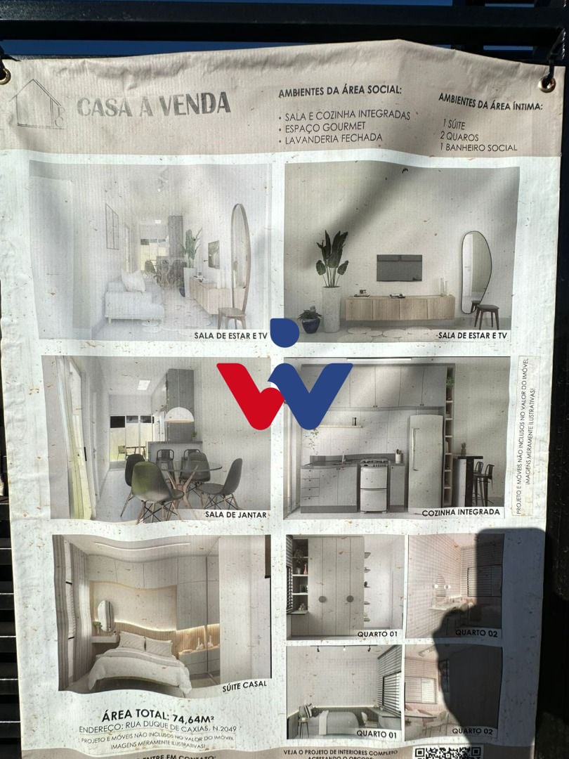 Casa com 3 dormitórios à venda, 74 m  por R  380.000 - JD INDE...