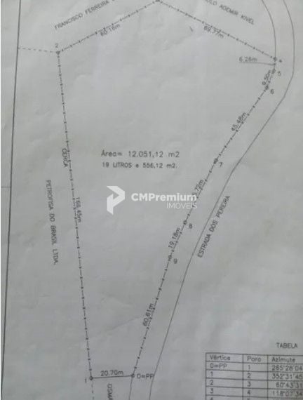 Terreno à venda, 12000 m  por R  1.654.000,00 - Areia Branca d...