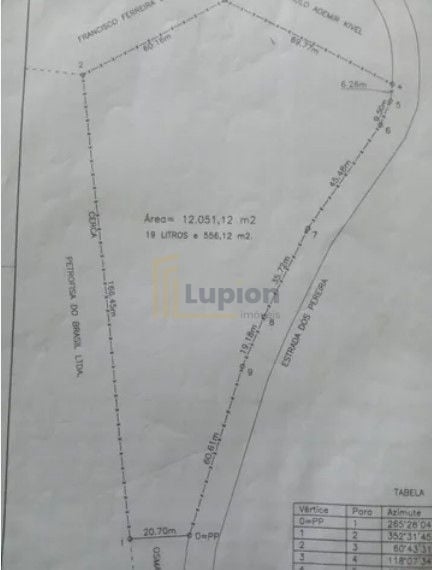 Terreno em Mandirituba  12.000 m , asfaltado, lote a partir de...