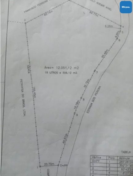 Terreno em Mandirituba  12.000 m , asfaltado, lote a partir de...