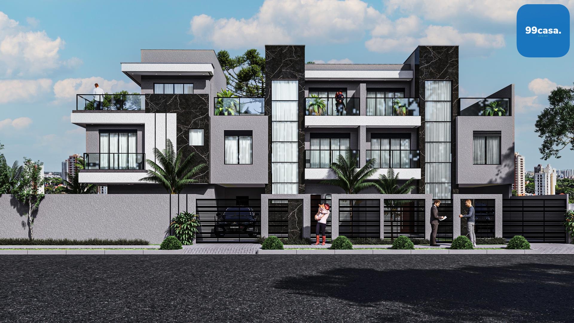 Sobrado com 3 quartos à venda, Água Verde, CURITIBA - PR