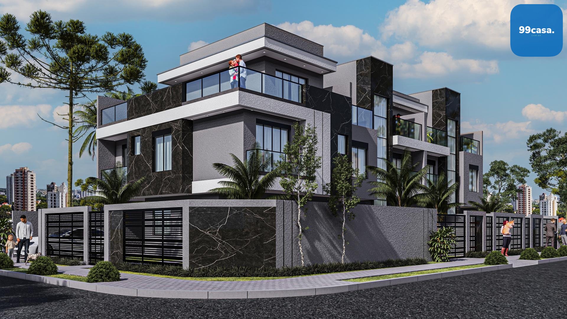 Sobrado com 3 quartos à venda, Água Verde, CURITIBA - PR