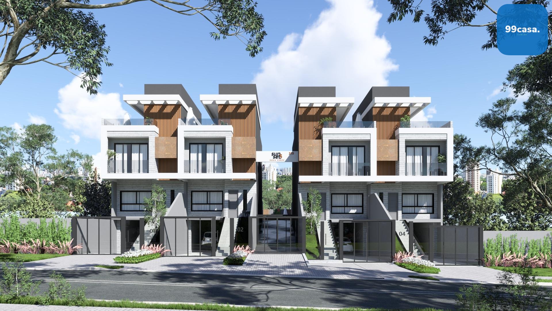 Sobrado com 3 quartos à venda, Água Verde, CURITIBA - PR