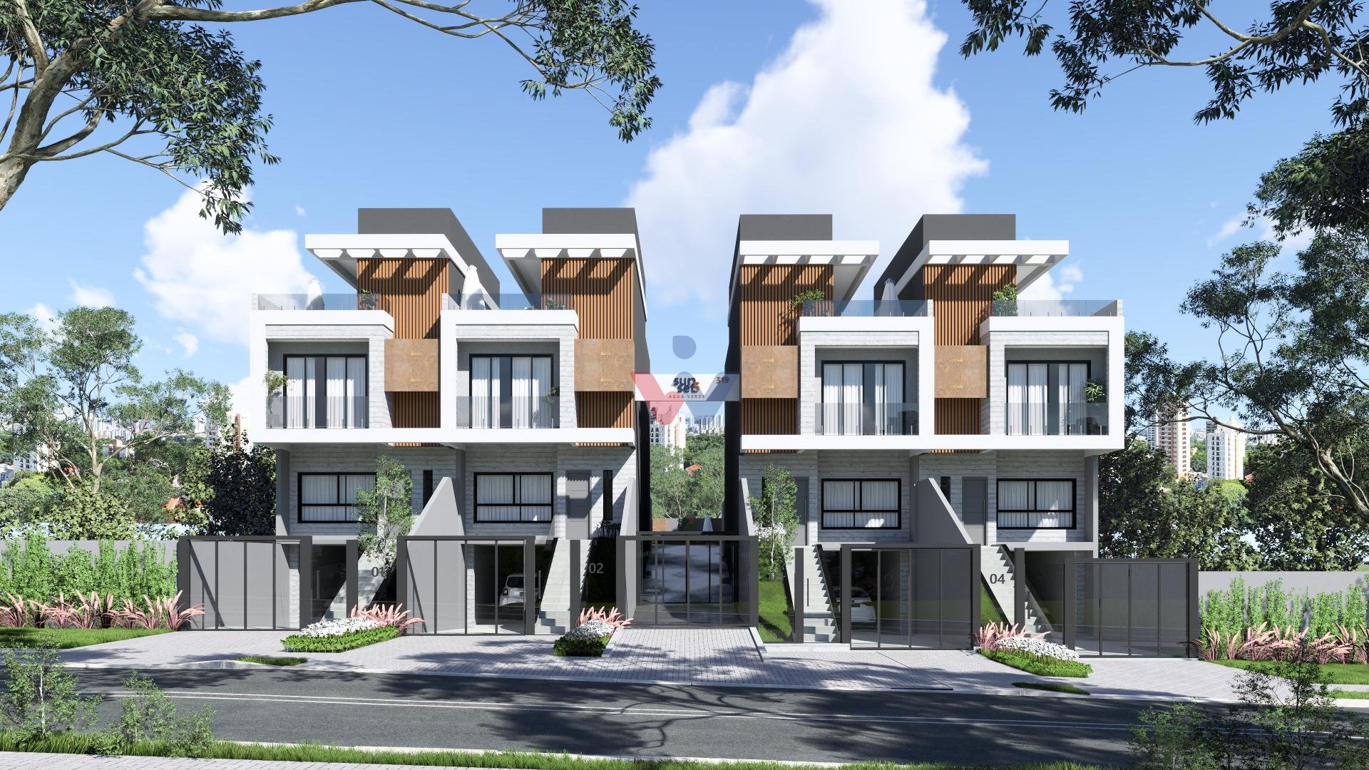 Sobrado com 3 quartos à venda, Água Verde, CURITIBA - PR