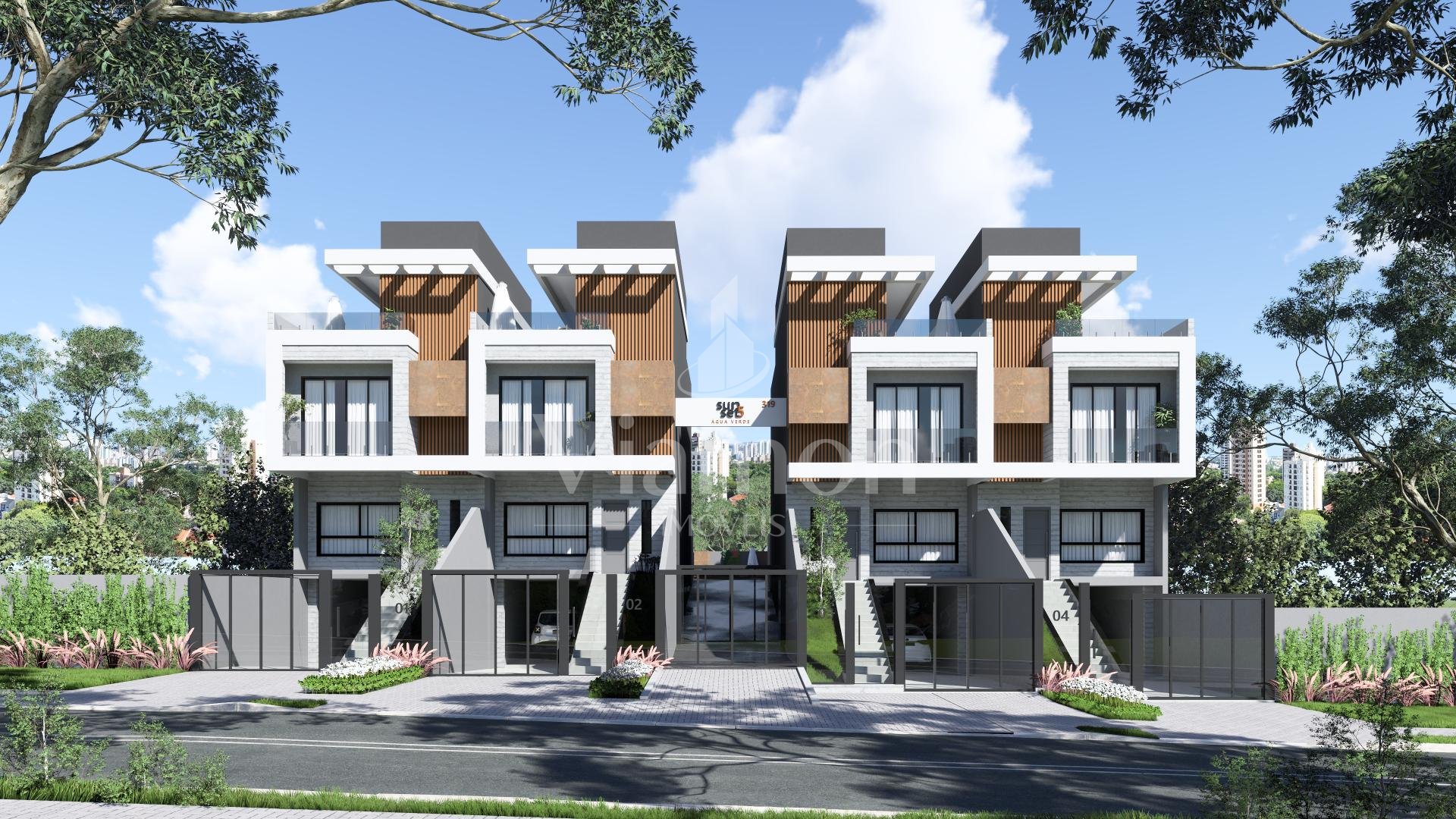 Sobrado com 3 quartos à venda, Água Verde, CURITIBA - PR