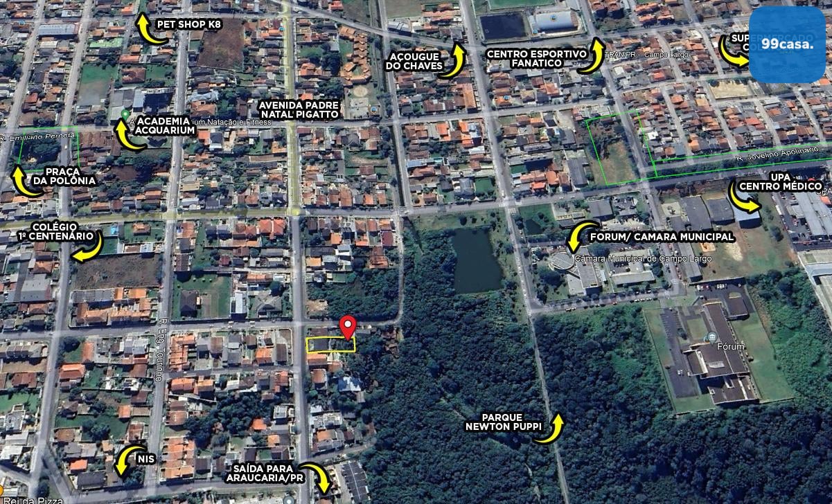 Casa à Venda no Centro de Campo Largo PR Localização Privilegi...