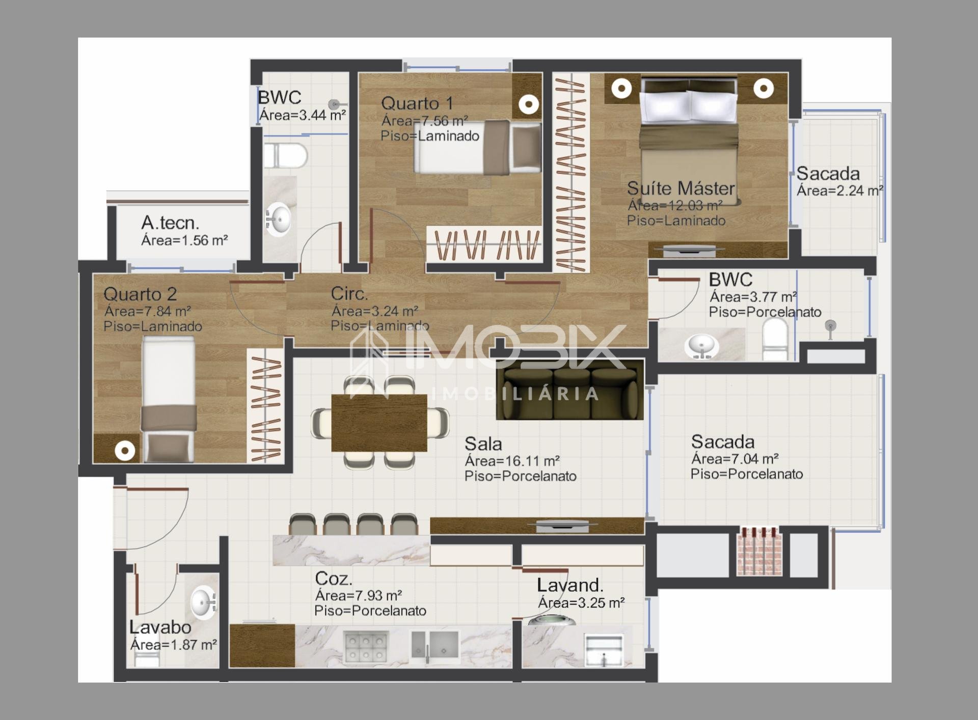 Apartamento luxuoso, localizado no bairro Cristo Rei, previsão...