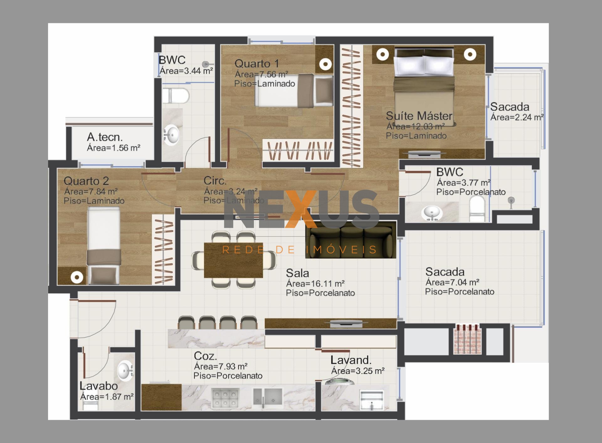 Apartamento luxuoso, localizado no bairro Cristo Rei, previsão...